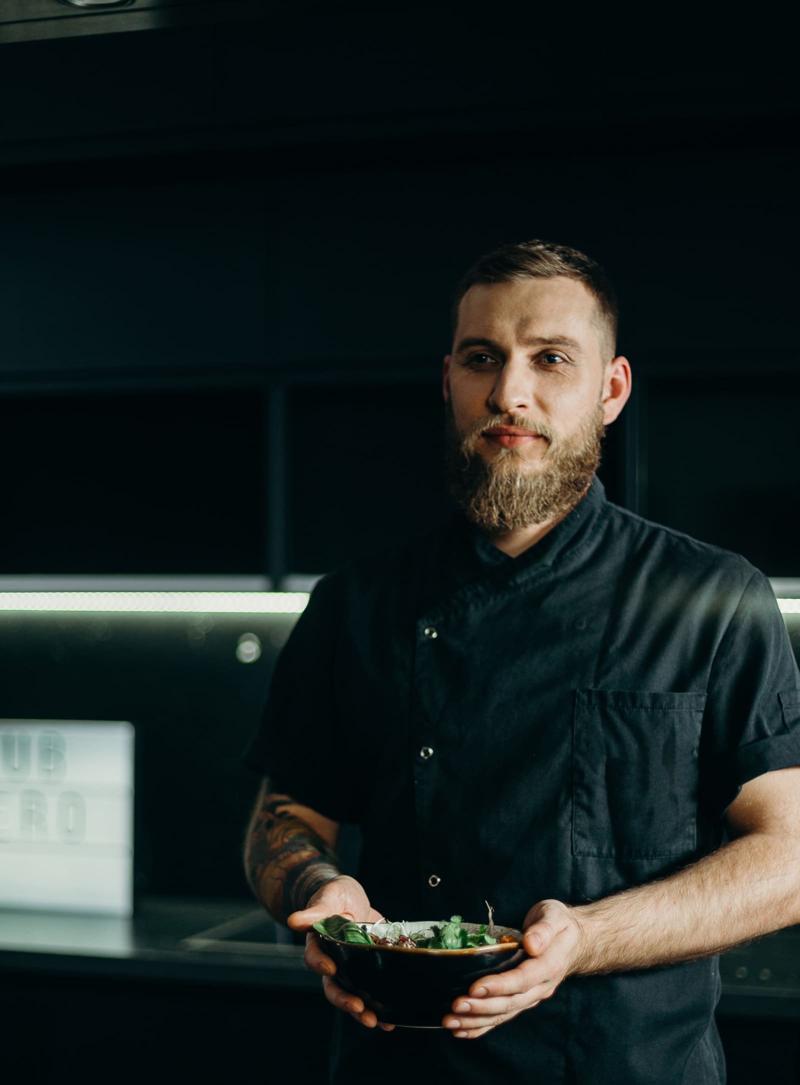 Chef Holding a Bowl Dominic Scott